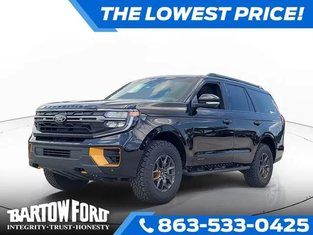 2026 Ford Expedition Tremor in Black — front three-quarter view