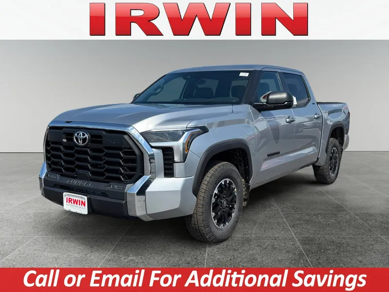 2026 Toyota Tundra SR5 in Celestial Silver Metallic — front three-quarter view