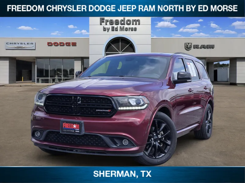 2018 Dodge Durango GT in Octane Red Pearlcoat — front three-quarter view