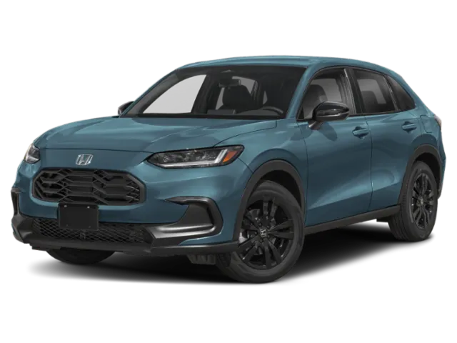 2026 Honda HR-V Sport in Nordic Forest Pearl — front three-quarter view