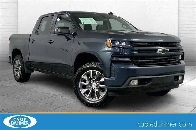 2022 Chevrolet Silverado 1500 LTD 4WD Crew Cab Short Bed RST in Shadow Gray Metallic — front three-quarter view
