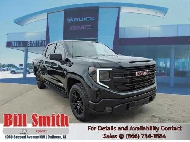 2026 GMC Sierra 1500 Elevation in Onyx Black — front three-quarter view