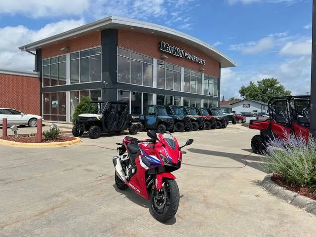 2025 Honda® CBR500R — front three-quarter view