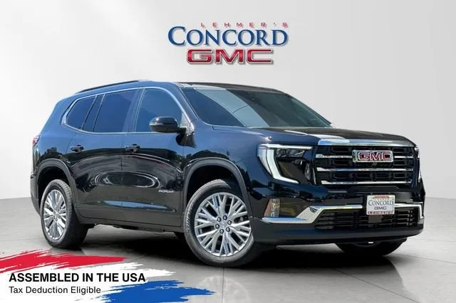 2026 GMC Acadia Elevation in Ebony Twilight Metallic — front three-quarter view