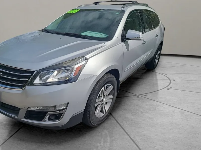 2016 Chevrolet Traverse LT in Silver Ice Metallic — front three-quarter view