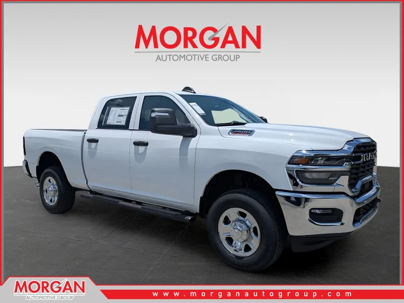 2026 Ram 2500 Tradesman in White — front three-quarter view