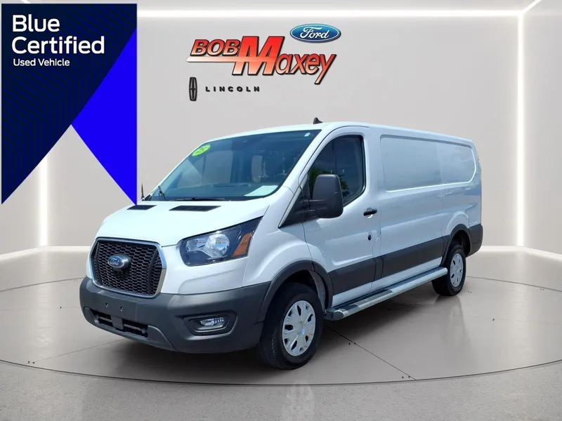 2025 Ford Transit Base in Oxford White — front three-quarter view