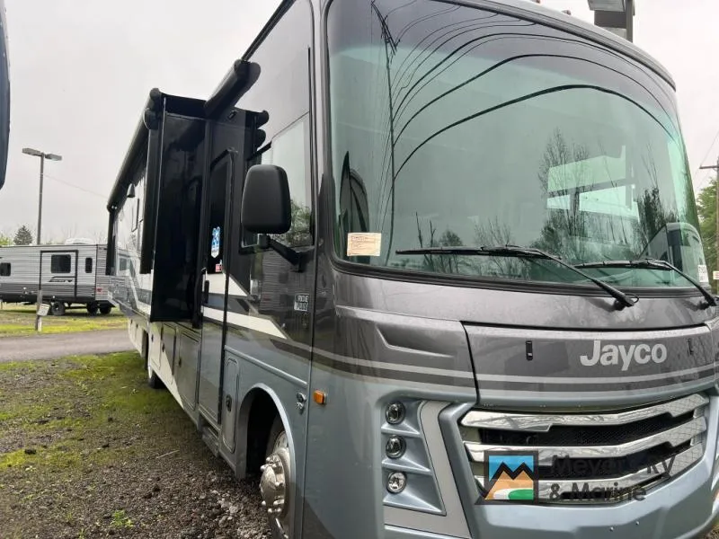 2026 Jayco Precept 34G — front three-quarter view