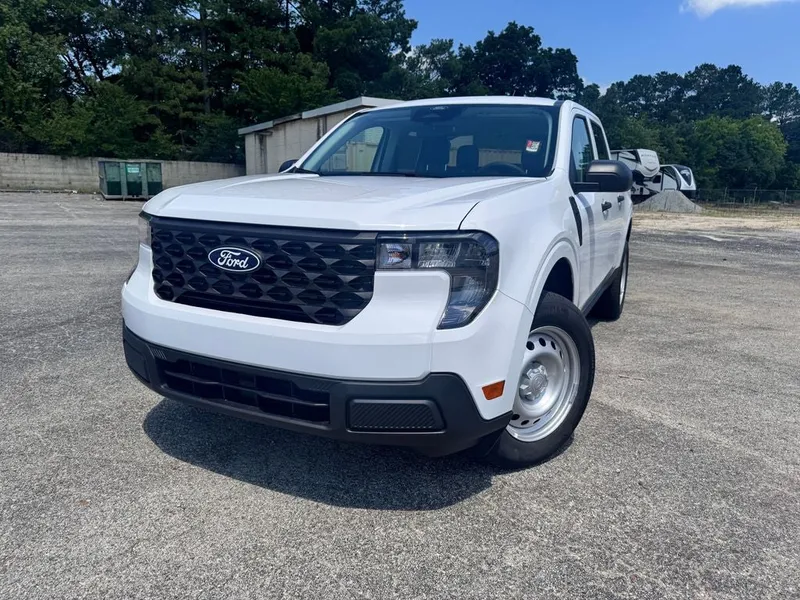 2026 Ford Maverick XL in Oxford White — front three-quarter view