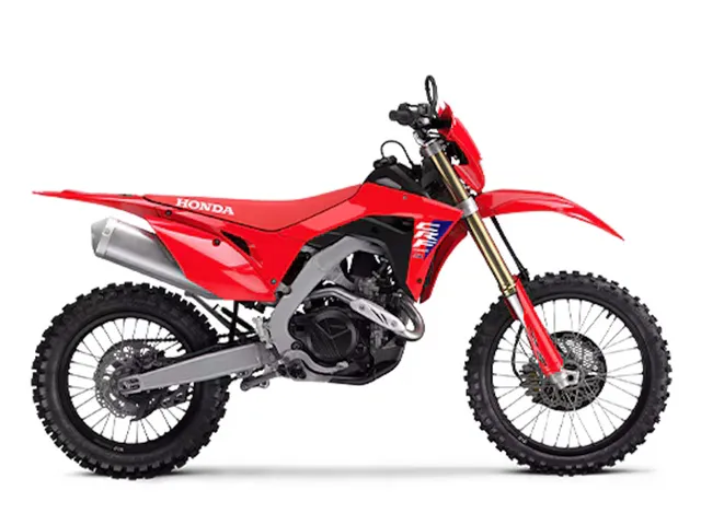 2025 Honda® CRF450X — front three-quarter view
