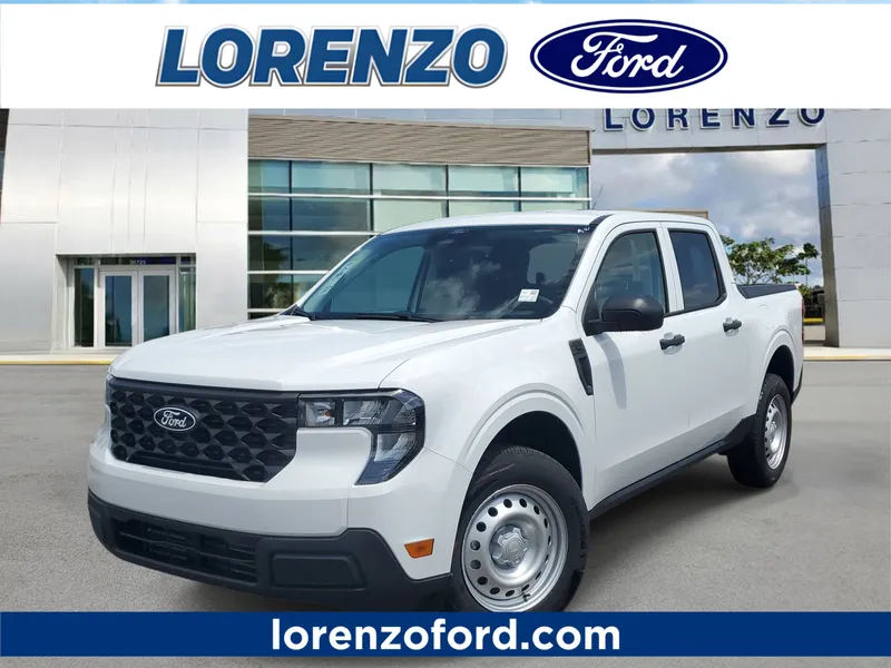 2026 Ford Maverick XL in Oxford White — front three-quarter view