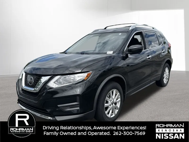 2017 Nissan Rogue SV Premium Package in Magnetic Black — front three-quarter view