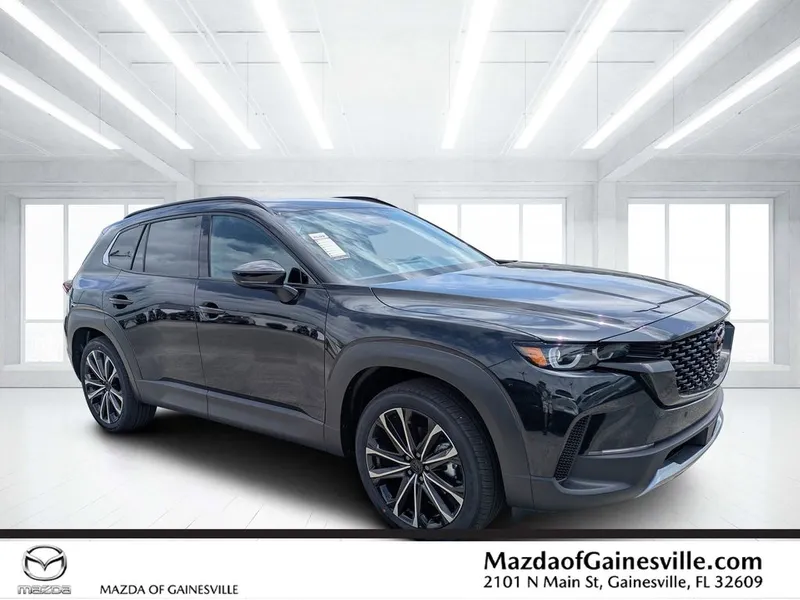 2026 Mazda CX-50 2.5 Turbo in Black — front three-quarter view