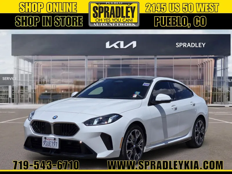 2025 BMW 2 Series 228 xDrive in White — front three-quarter view