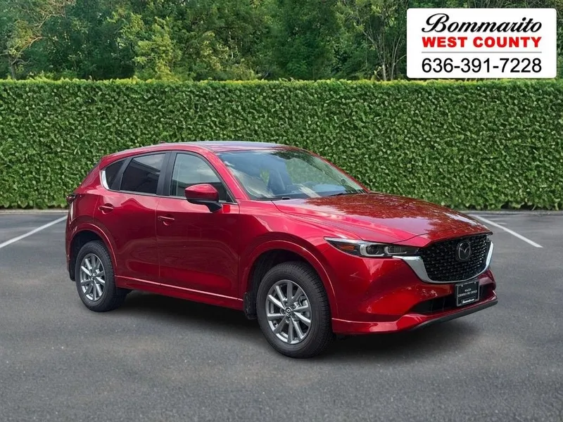 2025 Mazda Mazda CX-5 2.5 S Preferred Package in Soul Red Crysta — front three-quarter view