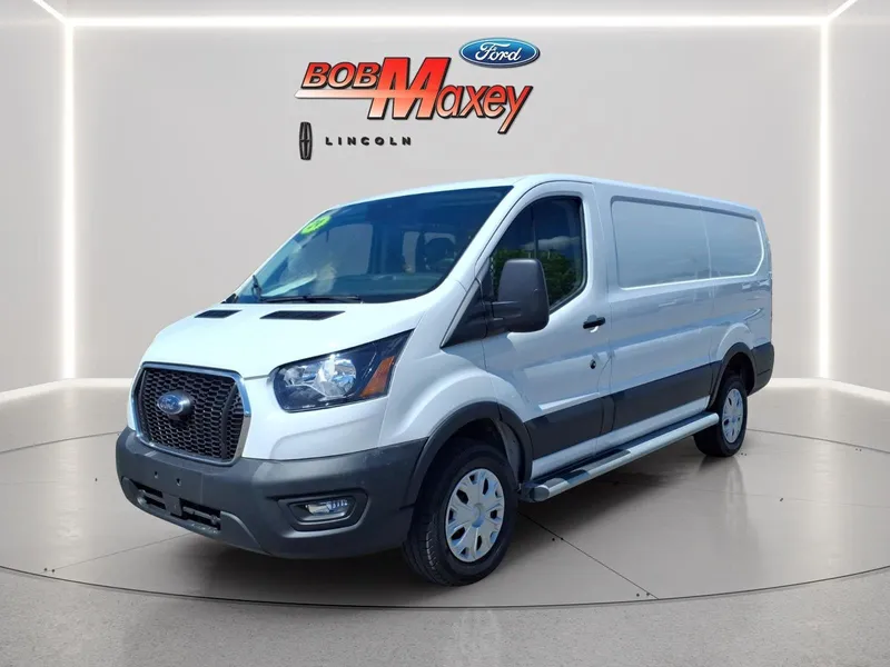 2024 Ford Transit Base in Oxford White — front three-quarter view