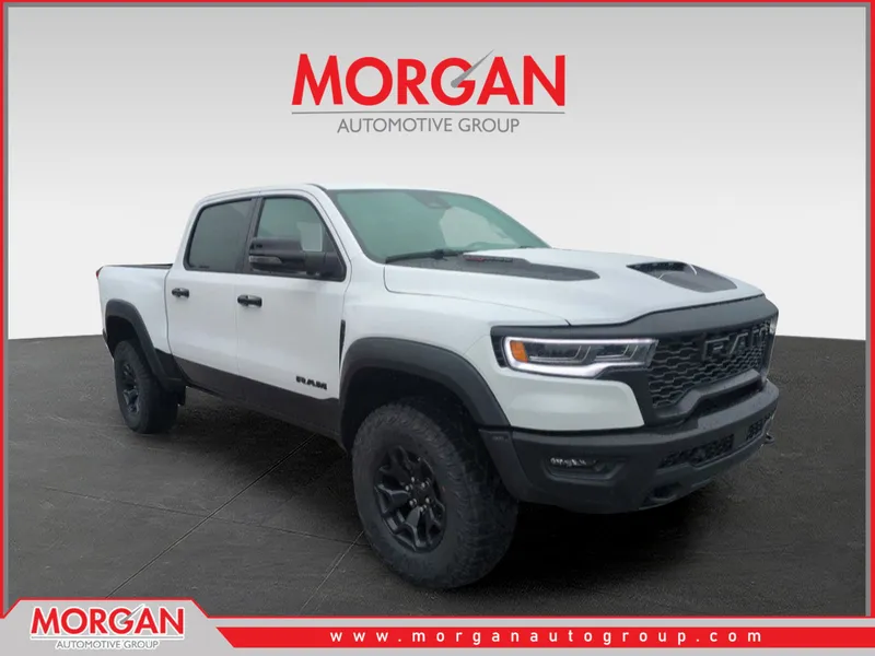 2026 Ram 1500 RHO in White — front three-quarter view