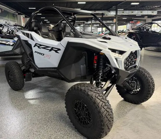 2026 Polaris® RZR PRO R ULTIMATE - WHITE CRYSTAL — front three-quarter view