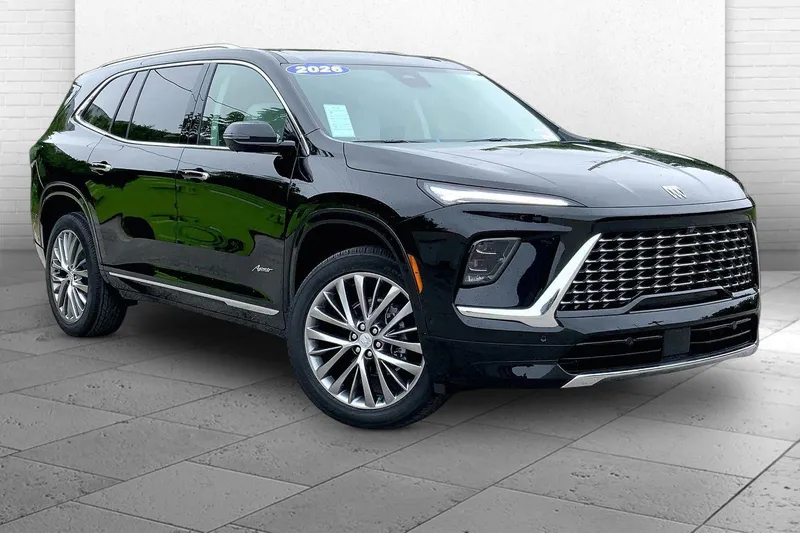2026 Buick Enclave Avenir in Ebony Twilight Metallic — front three-quarter view