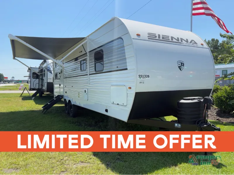 2026 Venture RV Sienna — front three-quarter view