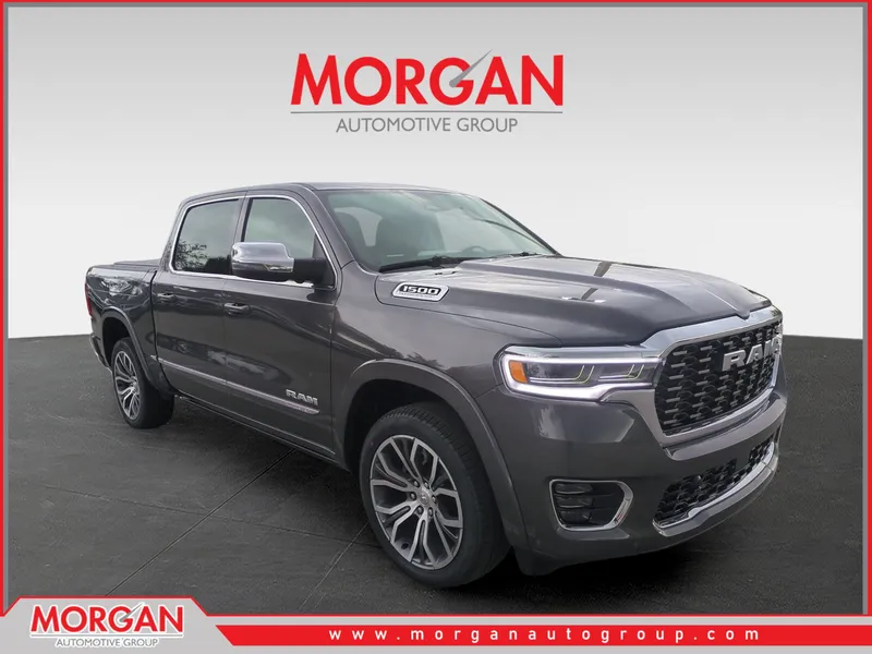 2026 Ram 1500 Tungsten in Gray — front three-quarter view