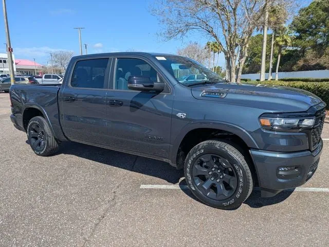 2026 RAM 1500 Big Horn/Lone Star in Forged Blue Metallic Exterior Paint — front three-quarter view