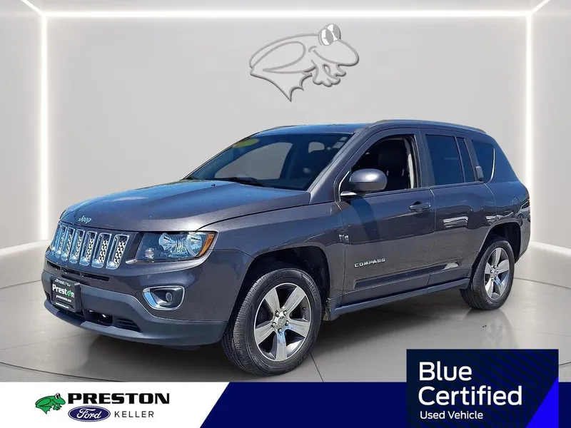 2017 Jeep Compass High Altitude in Granite Crystal Metallic Clearcoat — front three-quarter view