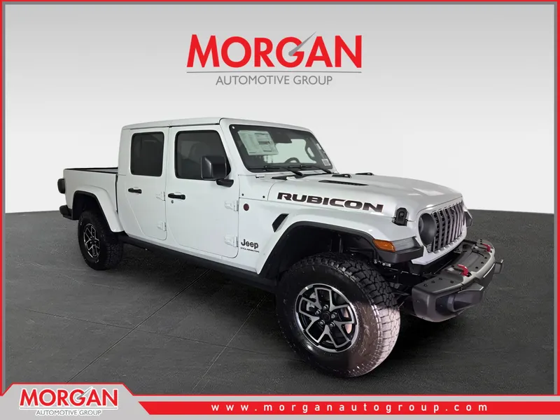 2026 Jeep Gladiator Rubicon in White/off-white — front three-quarter view