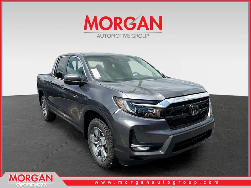 2026 Honda Ridgeline RTL in Modern Steel Metallic — front three-quarter view