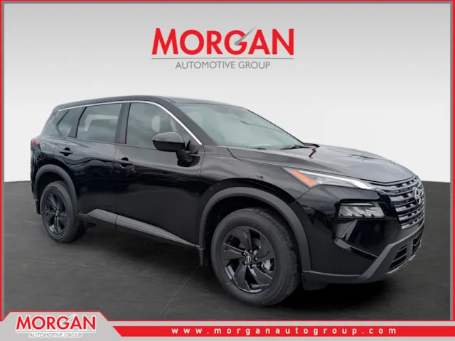 2026 Nissan Rogue SV in Black — front three-quarter view