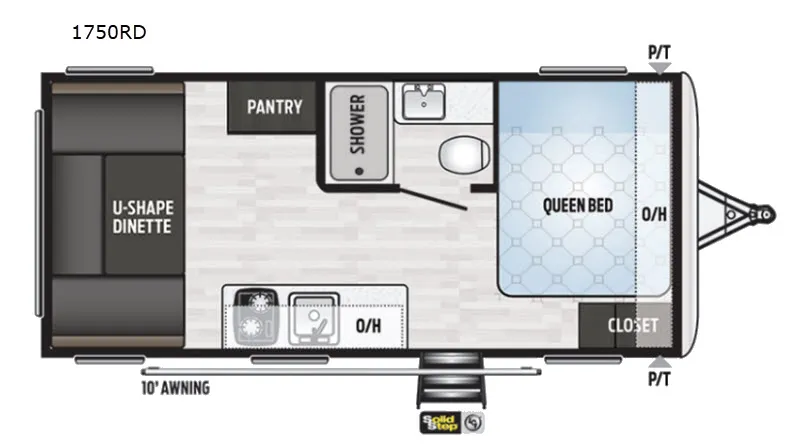 2020 Keystone RV Springdale Mini 1750RD — front three-quarter view