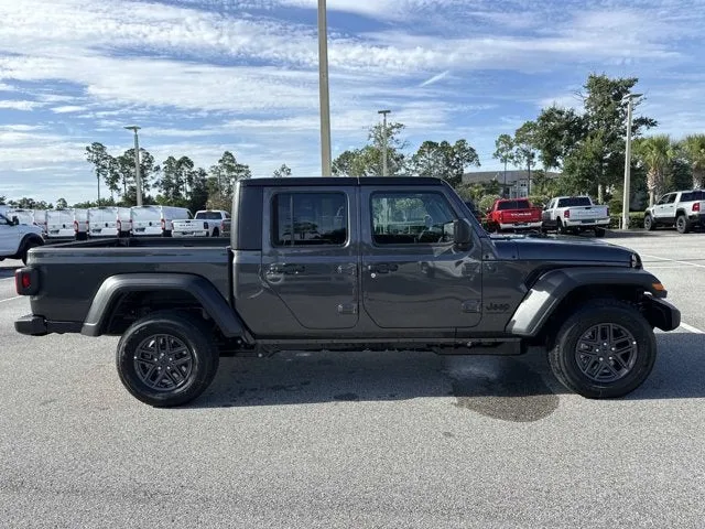 2026 Jeep Gladiator Sport S in Granite Crystal Metallic Clearcoat — front three-quarter view