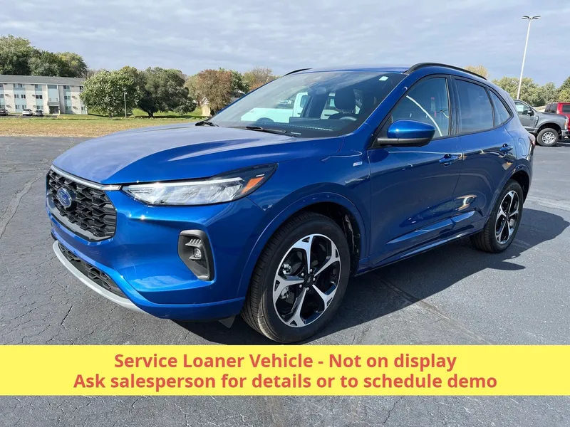 2023 Ford Escape ST LINE SELECT AWD in Atlas Blue Metallic — front three-quarter view