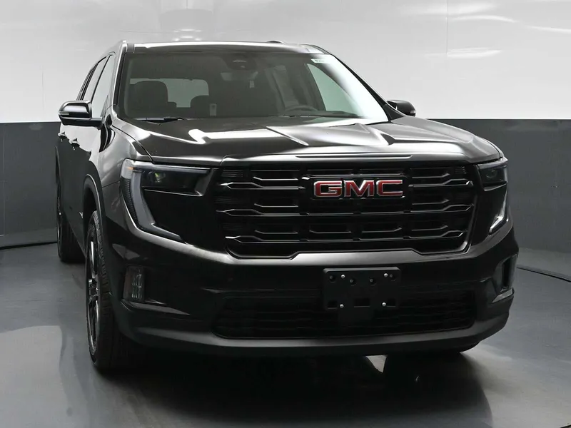 2026 GMC Acadia Elevation in Ebony Twilight Metallic — front three-quarter view