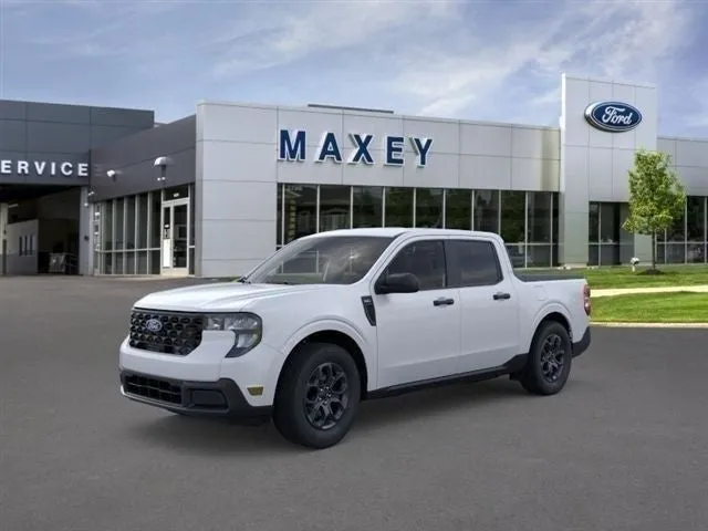 2026 Ford Maverick XLT in Oxford White — front three-quarter view