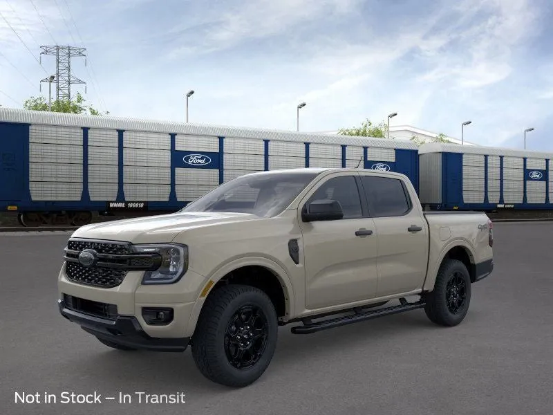 2026 Ford Ranger XLT in Desert Sand — front three-quarter view