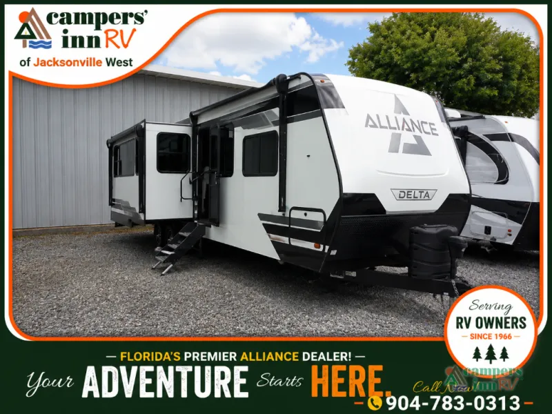 2025 Alliance RV Delta — front three-quarter view