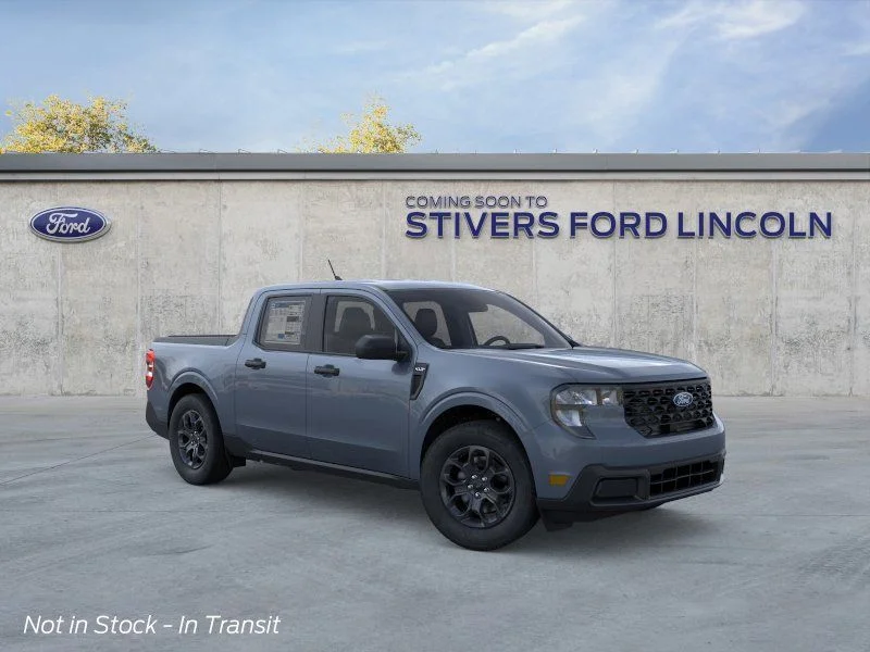 2026 Ford Maverick XLT in Azure Gray Metallic Tri-Coat — front three-quarter view