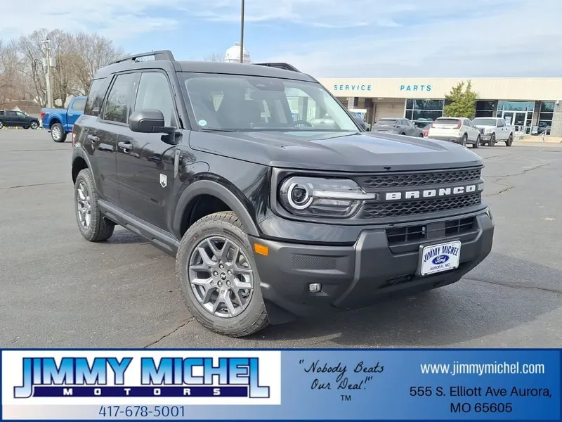 2026 Ford Bronco Sport Big Bend in Shadow Black — front three-quarter view