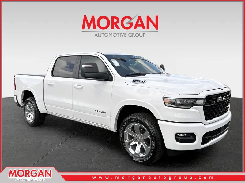 2026 Ram 1500 Big Horn/Lone Star in White — front three-quarter view