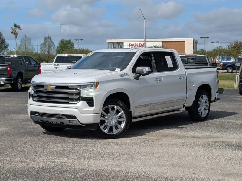 2023 Chevrolet Silverado 1500 High Country in Beige — front three-quarter view
