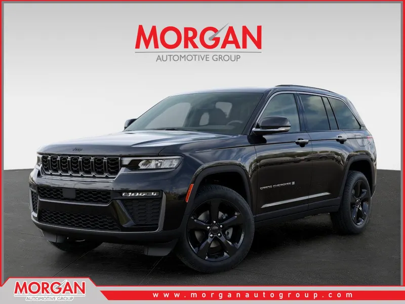 2026 Jeep Grand Cherokee Limited in Black — front three-quarter view