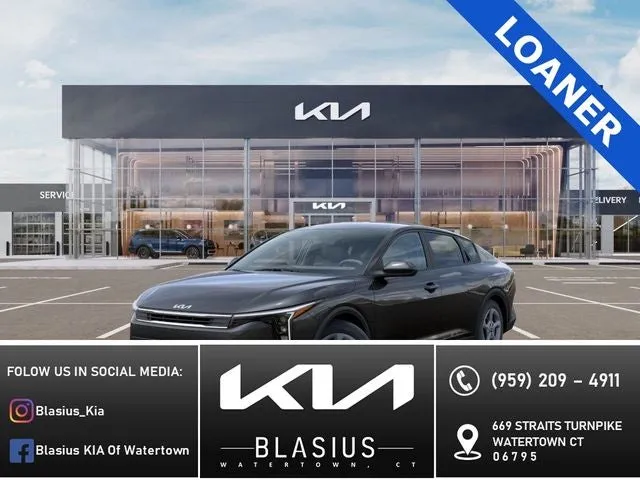 2025 Kia K4 LXS in Interstellar Gray — front three-quarter view