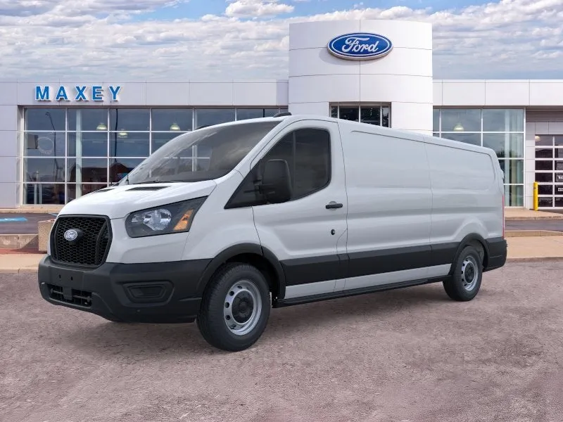 2026 Ford Transit Commercial Cargo Van in Oxford White — front three-quarter view