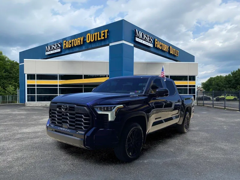 2025 Toyota Tundra Limited HV in Blueprint — front three-quarter view