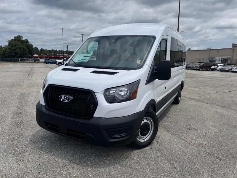 2026 Ford Transit-350 XL in Oxford White — front three-quarter view