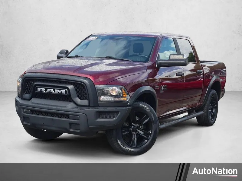 2024 RAM 1500 Classic Warlock Crew Cab 4x4 5'7" Box in Red — front three-quarter view