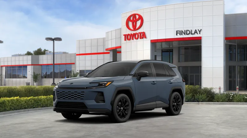 2026 Toyota RAV4 SE in Storm Cloud — front three-quarter view