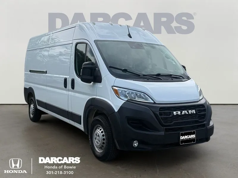2025 RAM ProMaster 2500 High Roof in Bright White Clearcoat — front three-quarter view