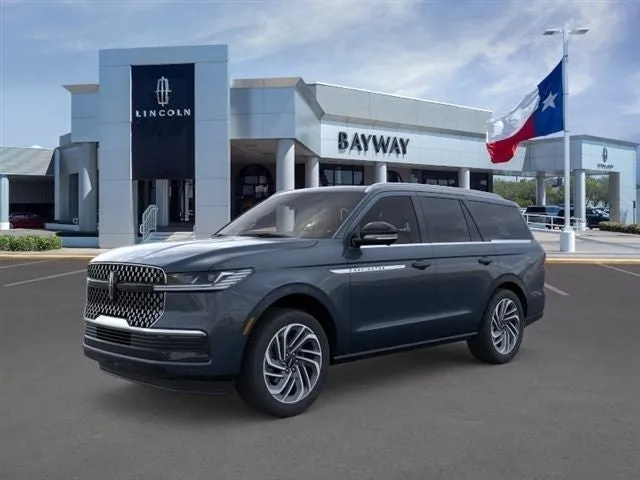 2026 Lincoln Navigator Reserve in Flight Blue Metallic Clearcoat — front three-quarter view
